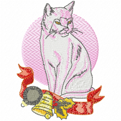 Cats Embroidery Design 5 Cats Embroidery Design 5